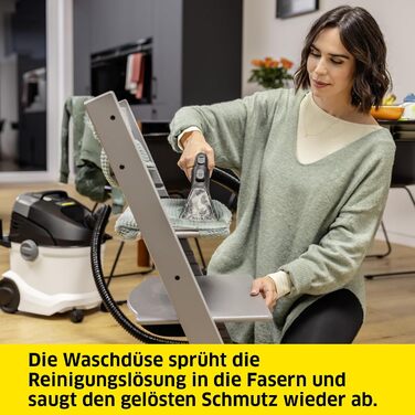 Миючий пилосос Krcher SE 6 Signature Line, шланг для розпилення 2-в-1, бак для чистої води 4 л, бак для брудної води 4 л, насадка