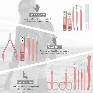 Набір манікюрних інструментів Leipple (18 предметів)