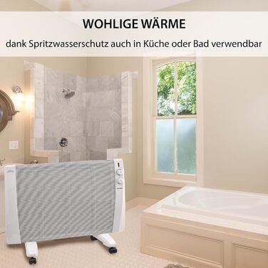 Інфрачервоний обігрівач Syntrox White Glimpa Радіаційний обігрівач Інфрачервоний обігрівач, ефективне опалення приміщення, захист від перегріву, швидкий розподіл тепла, захист від бризок