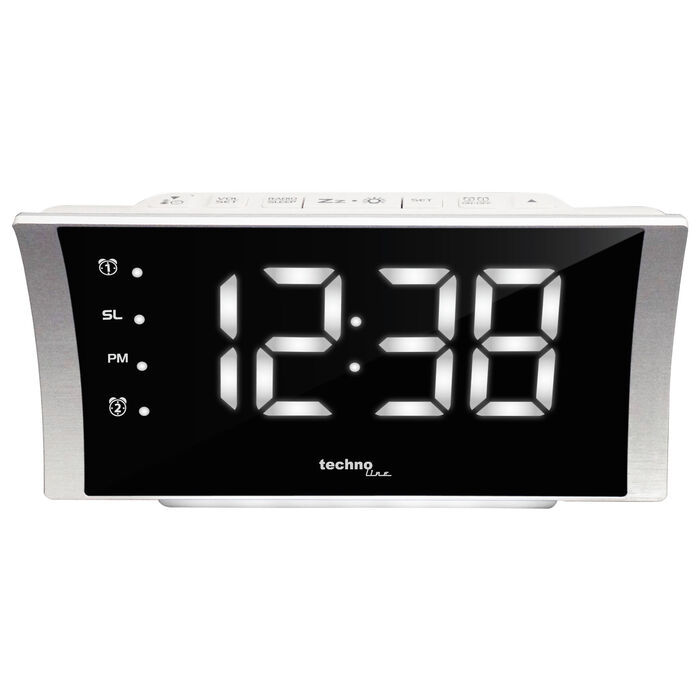 Годинник настільний з радіо Technoline WT494 Silver (WT494)