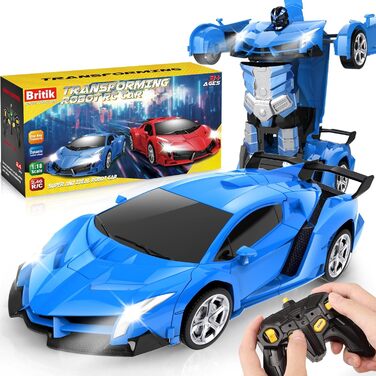 3-8 Years Girl Boy Transformer Remote Car Toy for Children Gift for Girl Boy 3 4 5 6 7 8 9 10 Years RC Car Robot 360 Rotation 2.4G