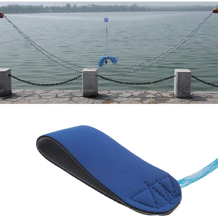 Рибальська сітка-приманка, легкий закид, рибальська сітка ручної роботи, діаметр 10 футів / 3 м, легка ручна рибальська приманка, нейлонова сітка 5/8 дюйма з грузилом для рибальських снастей