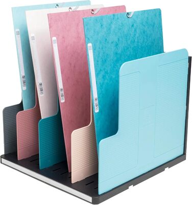 Артикул 390606D Вертикальна папка-картотека Modulotop з 5 роздільниками у скандинавському стилі для сортування пошти або документів формату A4 Розміри Глибина 30 x Ширина 28,8 x Висота 25,5 см різноманітні