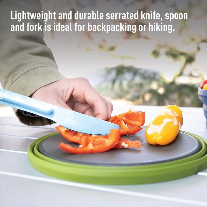 Набір з 3 титанових ложок, ножів та виделок для кемпінгу Sea to Summit