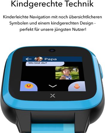 Водонепроникний дитячий годинник-телефон - 4G, дзвінки, повідомлення, шкільний режим, функція SOS, GPS, камера та крокомір - 2 роки гарантії (СИНІЙ) СИНІЙ XGO 3, 3 -