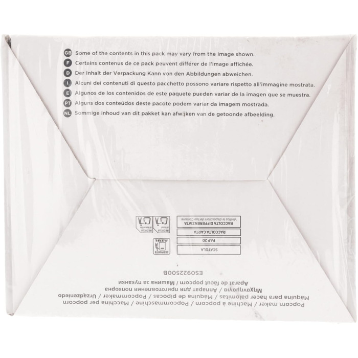 Виробник попкорну Black Decker BXPC1100E 1100 Вт Без олії Компактний Приготування всього за 3 хвилини Багатофункціональні мірні чашки Гаряче повітря Червоний