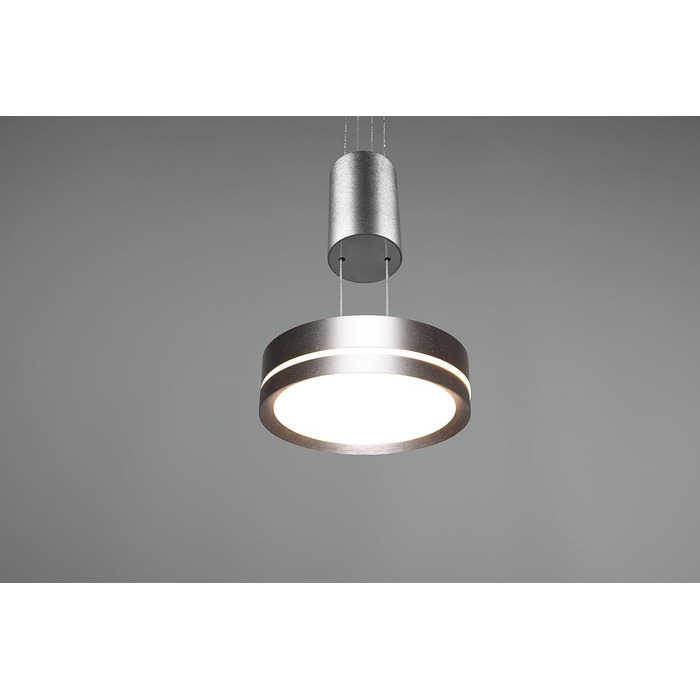 Світлодіодний торшер Trio Lights Franklin 426510208, Метал в т.ч. 35 Вт LED, зміна кольору, диммер (нікель-матовий, підвісний 1-полум'я)