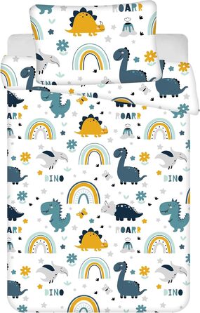 Дитяча постільна білизна Theonoi постільна білизна для малюків дитяче ліжечко в комплекті підковдра 100x135 та наволочка 40x60 з б