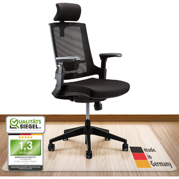 Килимок для офісного крісла, різні розміри - Нековзний килимок для офісного крісла молочно-білого кольору - Зроблено в Німеччині - 100 x 120 см Прозорий молочно-білий 100 x 120 см