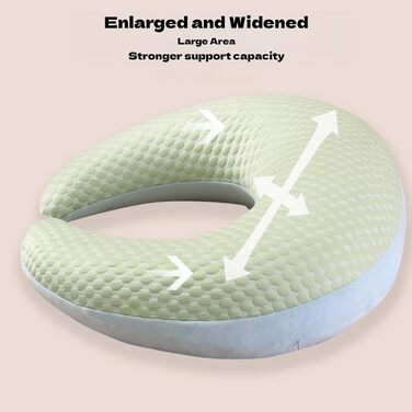 Універсальна ергономічна в&39язана подушка для рукоділля, творчих моментів, читання та ігор, підлокітник для ліжка та дивана, для читання, гри, роботи, в&39язання гачком, 60x55 см (зелена)