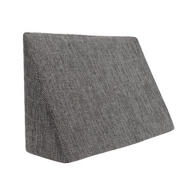 Фантастична міні-клинна подушка 60x40x20 см універсальна клиноподібна подушка. Подушка для читання для ліжка та дивана. Зручна спинка з чохлом, який можна прати. Формостійка рефлюксна подушка. Сірий меланж