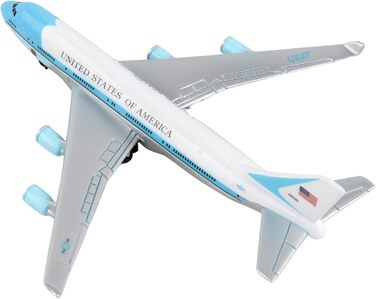 Одинарний літак Herpa Air Force One, мала масштабна модель літака, іграшкова мініатюрна модель з металу та пластику - для дітей віком від 3 років