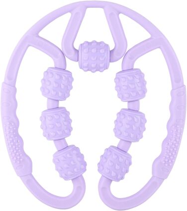 Масажний ролик, U-подібна форма Trigger Point Massage Roller 7 коліс Масажний ролик для литок ніг рук знімає біль у м'язах, знімає біль, скутість і напружені м'язи