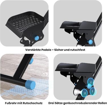 Степер для сходів Mdeam для домашнього використання, вертикальний степер із розширеним діапазоном кроків, складний сходовий альпініст з поручнями для тренування всього тіла, фітнес-обладнання для домашнього офісу, чорний