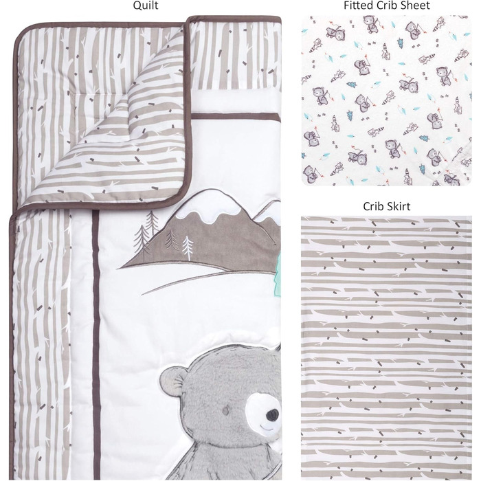 Комплект постільної білизни Trend Lab Gone Fishing для дитячого ліжечка, 3 шт.