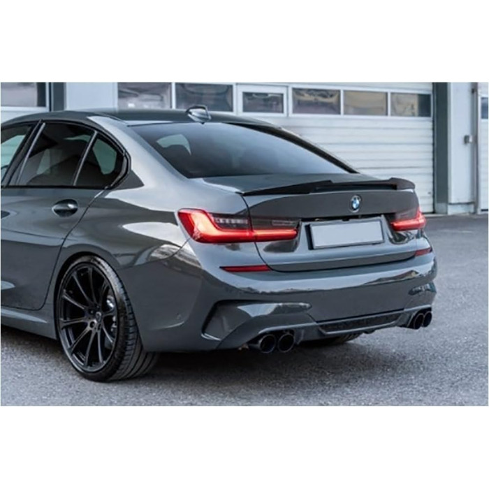 Задній спойлер MpTuned G20 M4 Gloss Black Look для тюнінгу 4-дверного седана BMW 3 серії 20192023 318i 320i 330i 340i m340i 318d 320d 330d 340d m340d Highkick Spoiler Wing Lip ABS пластик