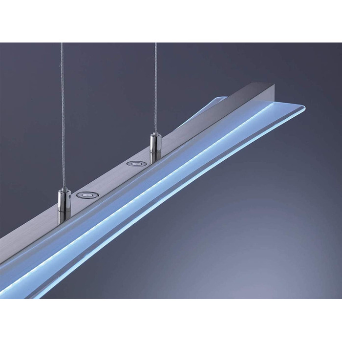 Стеля LED-підвіс Reality Leuchten Smash R32421107, матовий нікель, біле скло, 18 Вт