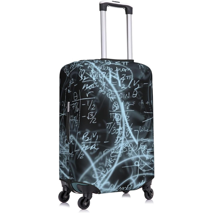 Чохол для валізи Mathe-Formula, міцний захист, підходить для багажу розміром 45,7 - 81,3 см, розмір XL, чорний, екстравеликий