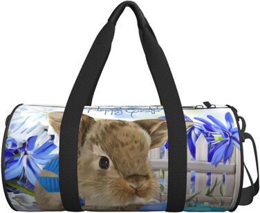 Дорожня сумка-мішок з милим кроликом та великодніми яйцями, спортивна сумка для чоловіків та жінок