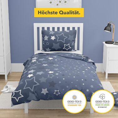 Комплект бобрової постільної білизни Trumschn 135x200 2 шт. з наволочкою 80x80 см - вишукана боброва постільна білизна з 100 бавов