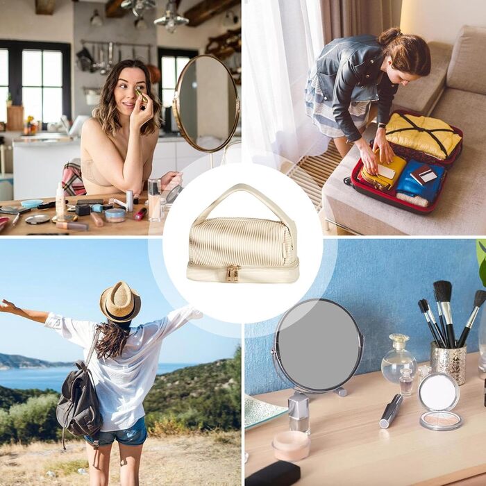 Дорожня туалетна сумка, легка косметичка, портативний органайзер для макіяжу, водонепроникна туалетна сумка, жіноча дорожня сумка,