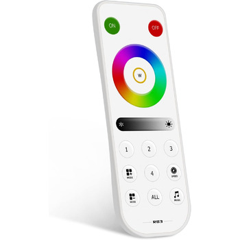 В 1 Світлодіодний контролер Bluetooth 2.4 ГГц, сумісний з WS2812B SK6812 WS2811 FCOB CCT 5050RGB/RGBW світлодіодна стрічка з сенсорною панеллю 2.4G/2.4G радіочастотним пультом дистанційного керування/додатком Музичний режим Kontrol (RB3 RGB/RGBW), 12