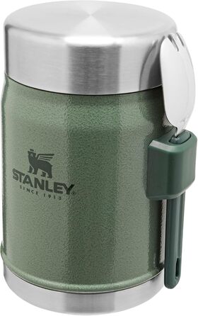 Термоконтейнер Stanley Classic Legendary з ложкою 400 мл - Зберігає їжу гарячою або холодною протягом 7 годин - Підігрівач з нержа