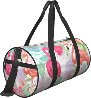 Дорожня сумка-циліндр з квітковим візерунком, спортивна сумка для чоловіків та жінок, сумка-мішок, спортивна сумка