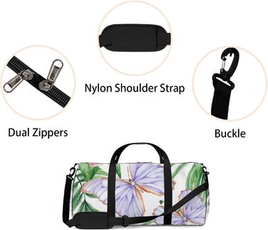 Спортивна сумка для фітнесу, йоги та танців, дорожня сумка для вихідних, з красивим дизайном метелика, унісекс сумка для тренувань