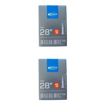 Камера велосипедна Schwalbe 01152800, 1 або 2 шт., 71 см (28 дюймів), DV/AV/SV (2 x SV15)