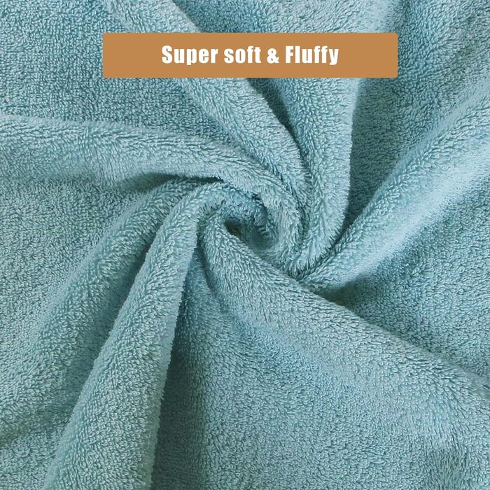 Набір рушників SEMAXE з 18 шт. включає 6 банних рушників, 6 рушників для рук, 6 фланелей, 100 бавовна, банні рушники з петельками