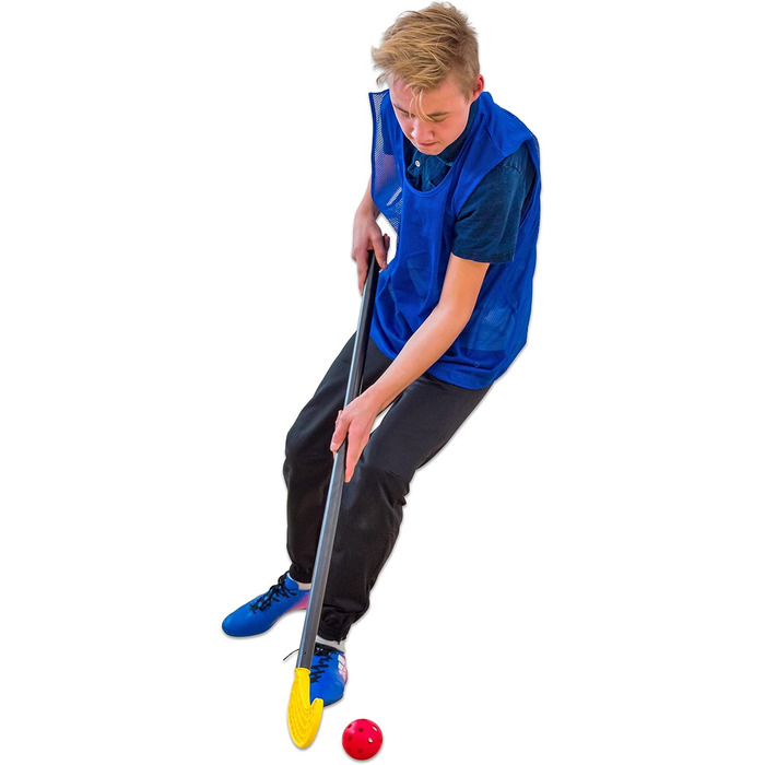 Набір хокейних ключок Betzold Uni-Hockey Set Pro - 12 хокейних ключок, м&39ячі на 3 отвори, флорбольні, просунуті, без кольору