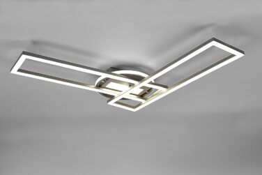 Стеля LED-світильник Reality Twister R67183107, матовий нікель, 30 Вт, з пультом, димером та зміною кольорів