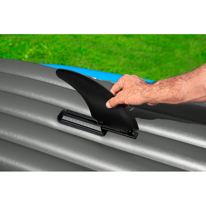 Надувний каяк на 1 особу з ручним насосом, веслом, сумкою для перенесення, синій, Single Cove Champion 2023