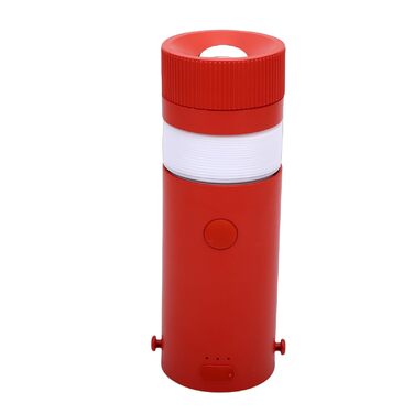 Ліхтар для кемпінгу, акумуляторний світлодіодний ліхтар для намету, складний, підвісний, з акумулятором 4000 мАг для кемпінгу, надзвичайних ситуацій та активного відпочинку на свіжому повітрі (цегляно-червоний)