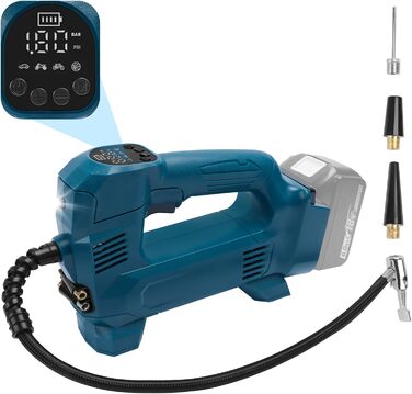 Акумуляторний компресор QUPERR для акумулятора Makita 18 В, електричний акумуляторний повітряний компресор 10,34 бар / акумуляторн