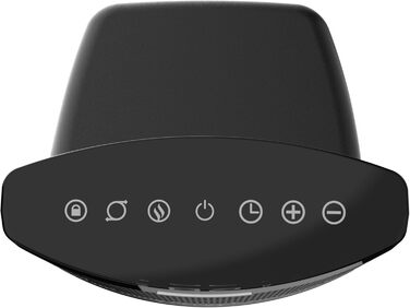 Керамічний настільний обігрівач Lasko CD12950 для побутового використання з тумблером, блокуванням від дітей, цифровим дисплеєм, т