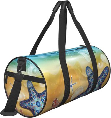 Дорожня сумка-циліндр з принтом, пляжна сумка, спортивна сумка для чоловіків та жінок