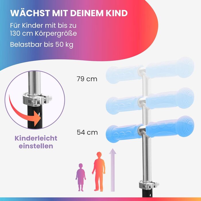 Самокат Fun Pro ONE, безпечний самокат преміум-класу для дітей віком від 3 років, переможець порівняльного тесту, світлодіодні кол