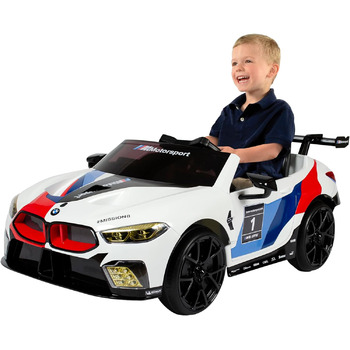 Іграшковий електромобіль BMW M8 GTE 12V з пультом дистанційного керування - Ліцензія - М'який старт - 5 км/год Електромобіль для д
