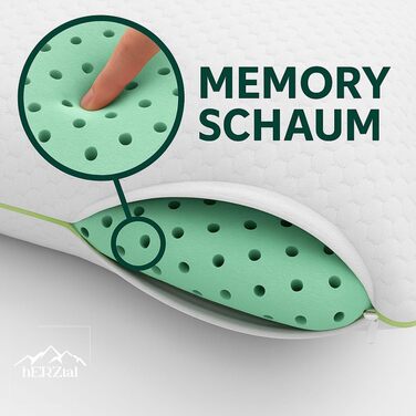 Подушка 40x80 см, подушка для шиї, ортопедична подушка, ергономічна подушка 80x40 см, подушка для зняття болю в шиї, подушка з піни з ефектом пам&39яті, подушки для сну, ергономічна подушка (висота 12 см)