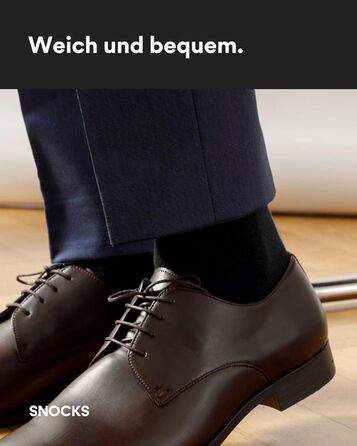 Чоловічі шкарпетки Snocks (4 пари) Бізнес-шкарпетки для чоловіків 4 шт. Чорні 43-46