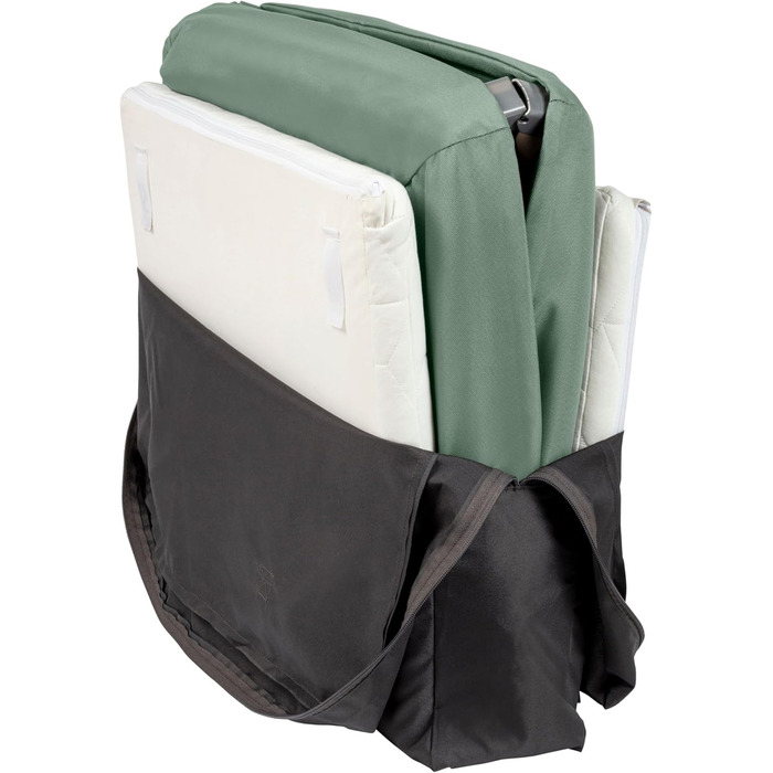 Дорожнє ліжечко Maxi-Cosi Calao Light, суперкомпактне та легке, матрац CloudCore, 2 рівні для сну, дорожня сумка, для новонароджених та малюків (0-3 роки), макс. 15 кг, Beyond Green Eco