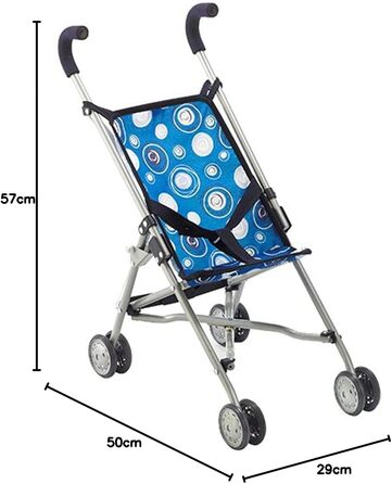 Лялькова коляска Roma, лялькова коляска, міні коляска, Boys Blue, синя