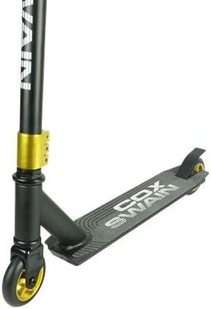 Самокат Cox Swain Stunt Scooter X-200 Black/Gold (колеса з алюмінієвою серцевиною)