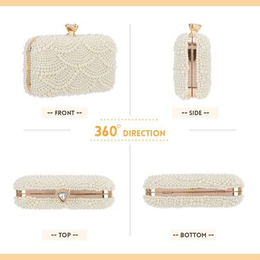 Жіноче перлове клатч-схвачення, елегантні весільні сумочки, вечірня сумочка, сумочка для нареченої, сумка на ланцюжку для вечірки та випускного, біла