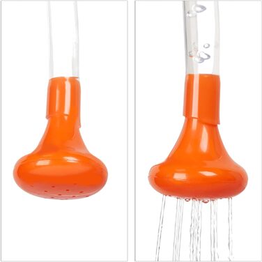 Сонячна душова кабіна Relaxdays 20 л, портативний душ для кемпінгу, підвісний, складаний, з ручним душем, чорний