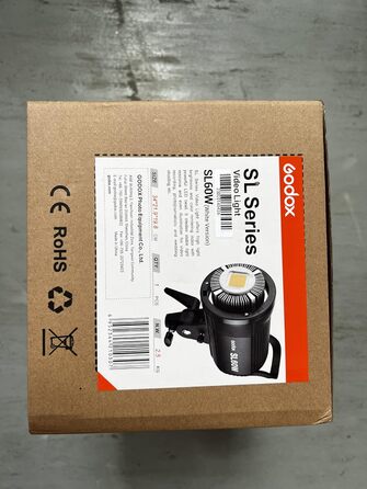 Світлодіодний відеосвітильник GODOX SL-60W і софтбокс 60 x 60 см, світлова підставка, стільникова сітка, сумісний для кіностудії, фотостудії, 2 шт. и