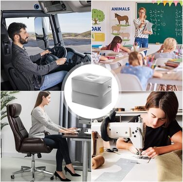 Куб для підтримки дисків, куб для підтримки дисків для позиціонування ступінчастого ліжка, куб для позиціонування ступінчастого ліжка, надувна подушка для підняття ніг, подушка для підтримки дисків, підставка для ніг для вправ на спину, подушка для позиці