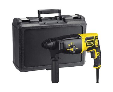 Перфоратор Stanley FatMax 750 Вт SDS-plus FME500K (1,8 джоулів, пневматичний ударний механізм, обертання вправо/вліво, для ударног